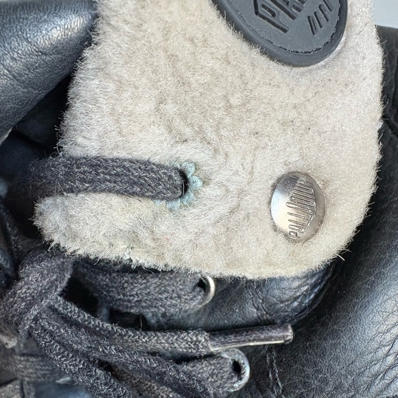 Palladium Shearling Lined Foldover Pampa Leather Boots - Picture 10 of 10